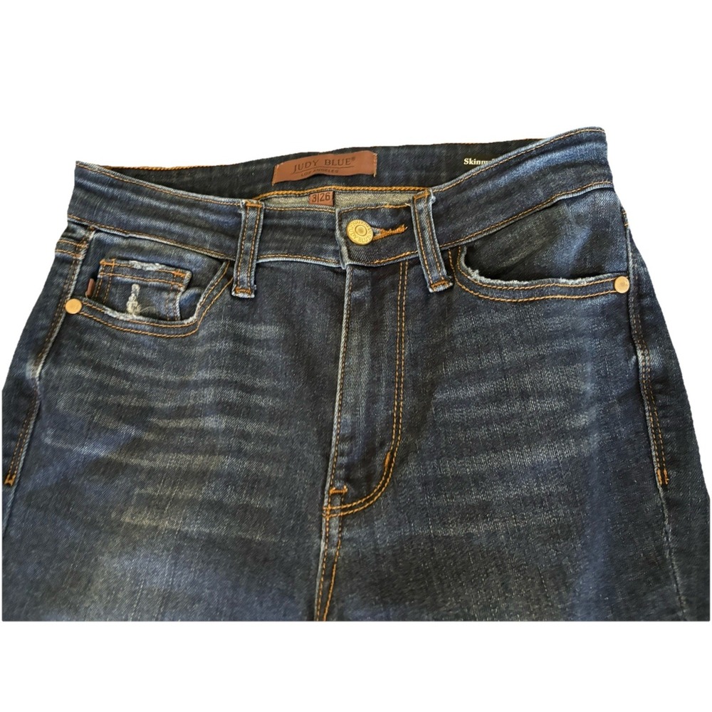 Judy Blue Jeans Skinny Fit Capri Size 3/26 Dark Wash JB72115-DK - Picture 2 of 7